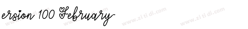 ersion 100 February字体转换